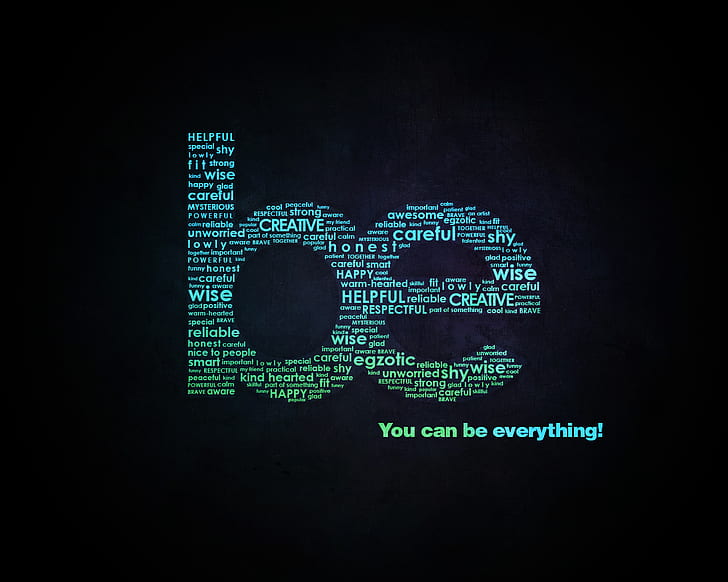 Typography, Motivational, Word Clouds, Simple Background, HD wallpaper