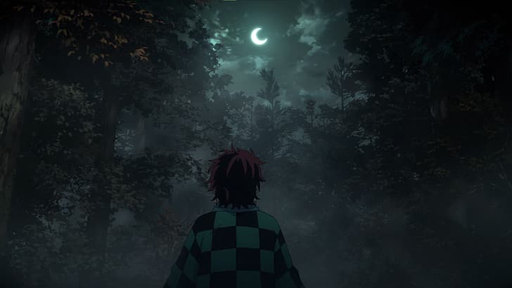 anime, Anime screenshot, Kimetsu no Yaiba, Kamado Tanjiro, Giyu Tomioka (Kimetsu no Yaiba), HD wallpaper