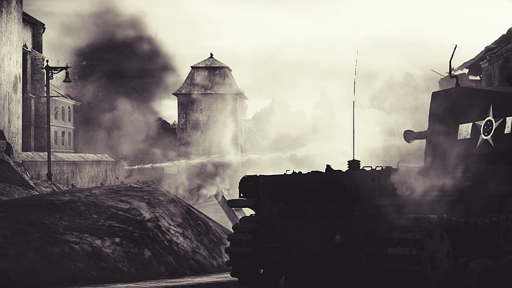 War Thunder, tank, World War II, building exterior, built structure, HD wallpaper