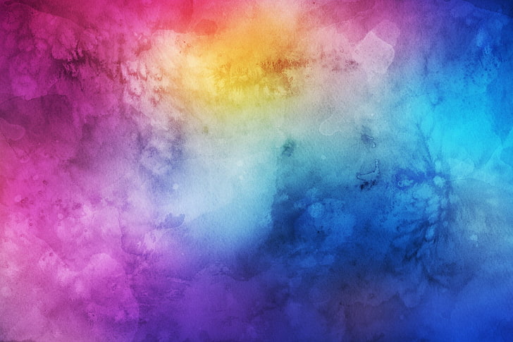 watercolor, multi colored, creativity, backgrounds, no people, HD wallpaper