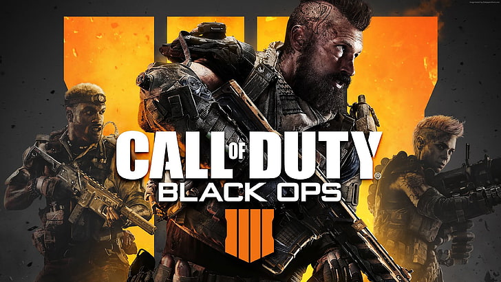 Duty Black Ops 4, 4K, poster