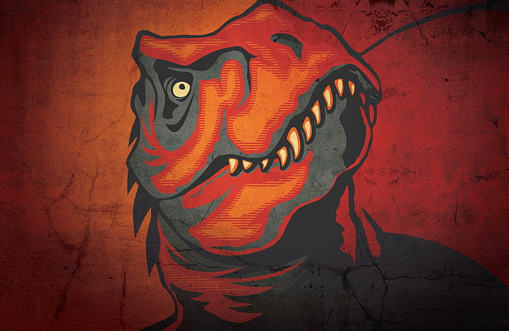 Animal, Dinosaur, Tyrannosaurus Rex, art and craft, creativity, HD wallpaper