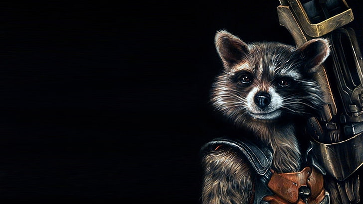 movies, Rocket Raccoon, Guardians of the Galaxy, artwork, fictional, HD wallpaper
