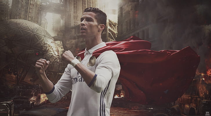 footballers, soccer, Cristiano Ronaldo, medallion, HD wallpaper