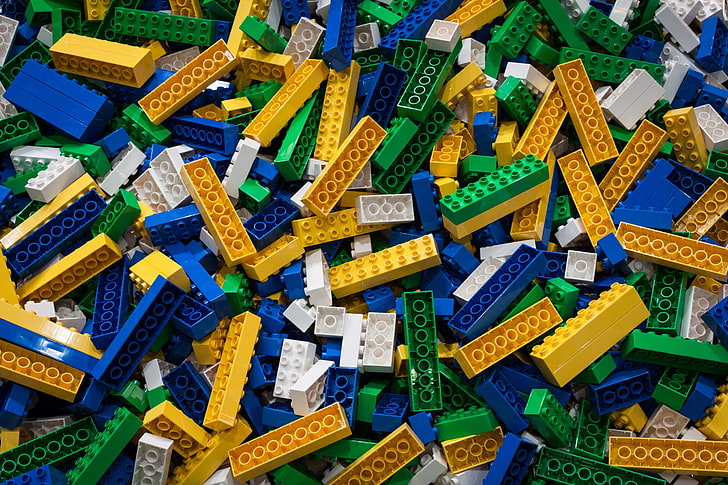 LEGO, toys, bricks, large group of objects, full frame, backgrounds, HD wallpaper
