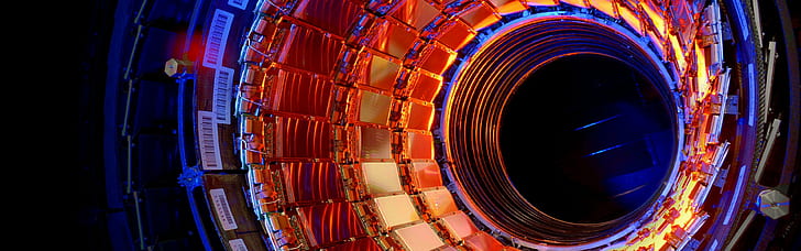 3840x1200 px Large Hadron Collider Multiple Display science technology Aircraft Military HD Art