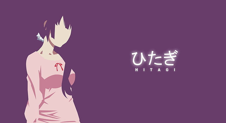 Monogatari Series, anime girls, Senjougahara Hitagi, one person