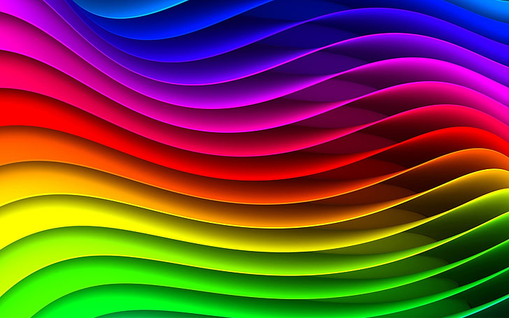rainbow color digital wallpaper, spectrum, background, surface, HD wallpaper