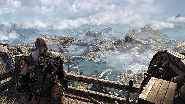 God of War, God of War Ragnarök, 4K, Kratos, Sony, PlayStation HD wallpaper