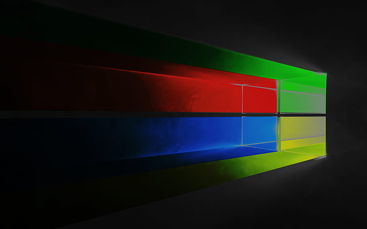 Windows 10, Microsoft, logo, colorful HD wallpaper