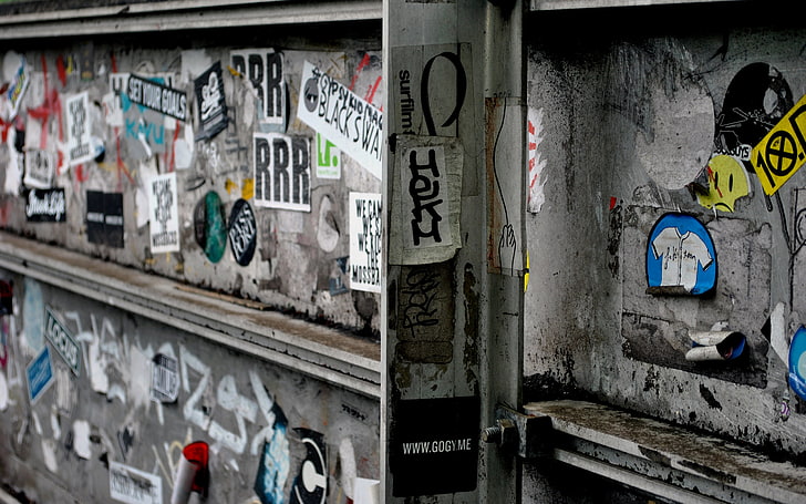 HD wallpaper: assorted stickers, Japan, graffiti, Tokyo, Sticker Bomb,  urban | Wallpaper Flare
