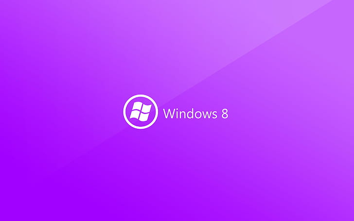 Purple glossy windows, windows 8 logo, brand and logo, HD wallpaper