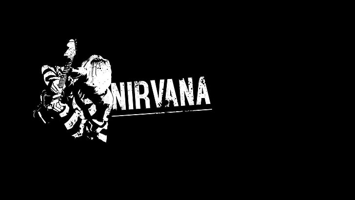 Nirvana Logo Black Wallpaper gambar ke 8