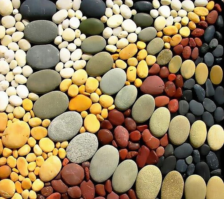 stones, pattern, backgrounds, full frame, large group of objects, HD wallpaper
