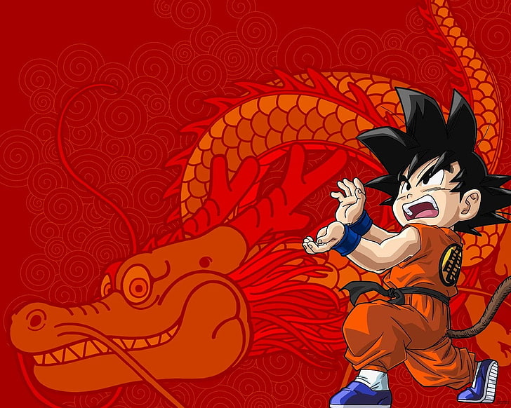 Dragonball Z wallpaper, Son Goku, anime, Dragon Ball, adult, men