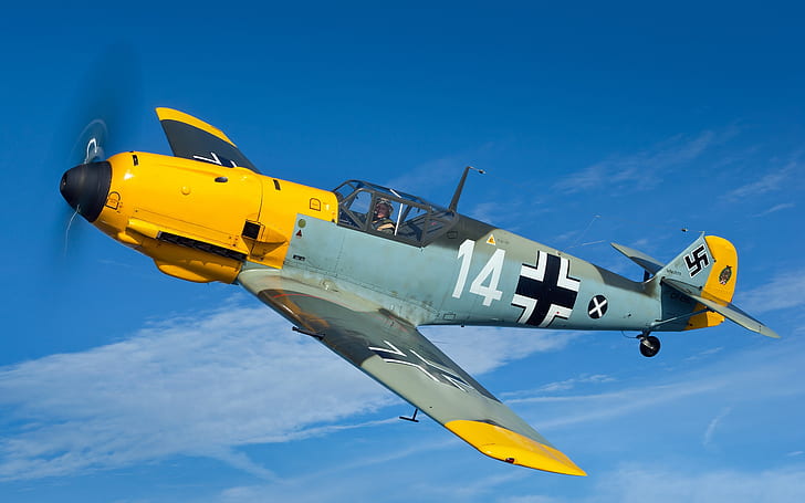 Bf 109, Messerschmitt, Me-109, Air force, The Second World War, HD wallpaper