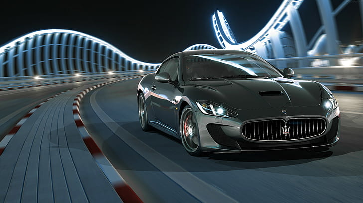 sport car, Maserati GranTurismo Sport, HD wallpaper