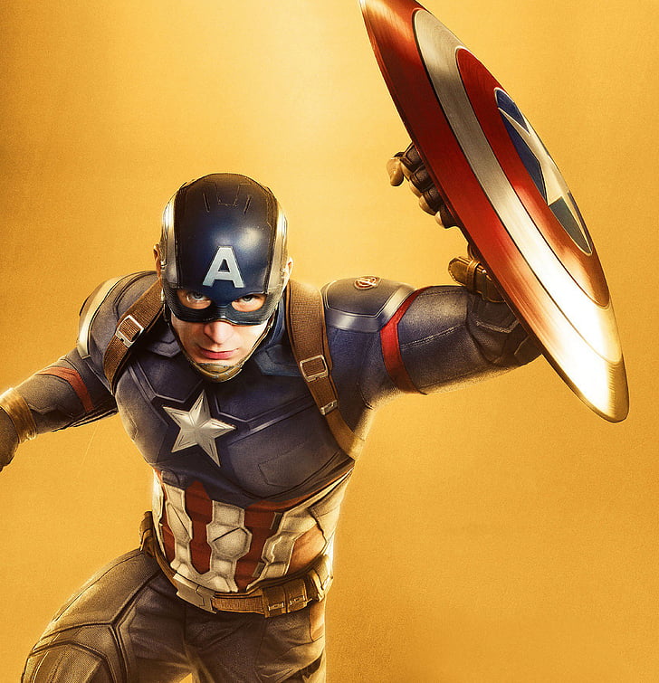 Captain America, Chris Evans, Marvel Comics, Avengers: Infinity War, HD wallpaper