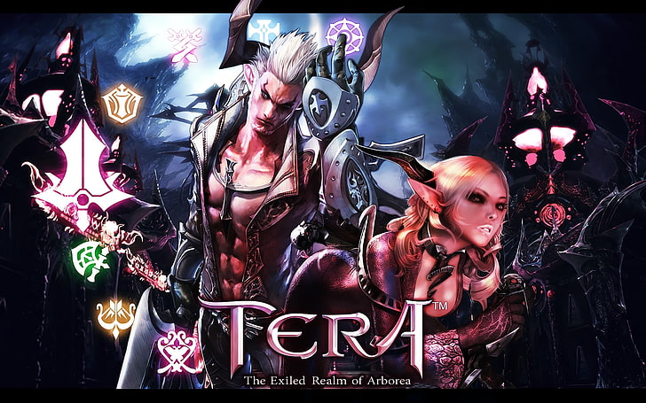 Tera game wallpaper, Tera online, Castanic, video games, transfer print, HD wallpaper