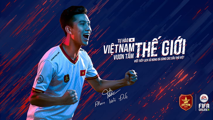 Vietnam, Vietnam Football, FIFA Online 4 Vietnam, Phan Van Duc, HD wallpaper