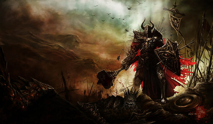 Diablo, Diablo III, video games, fantasy art, digital art