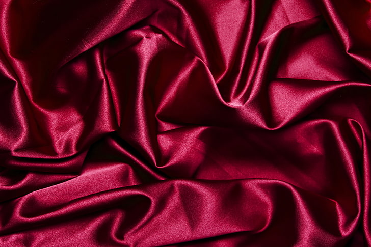 red textile, texture, silk, fabric, Burgundy, raspberry, satin, HD wallpaper