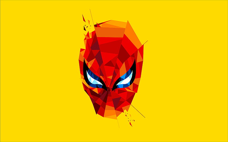 spiderman, artwork, mask, hd, artist, digital art, superheroes, HD wallpaper