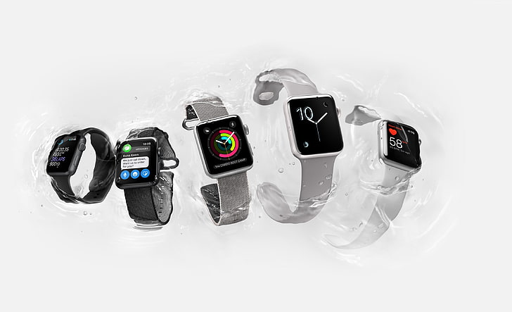 HD wallpaper: iWatch, Apple Watch Series 2, display, silver, smart watch |  Wallpaper Flare