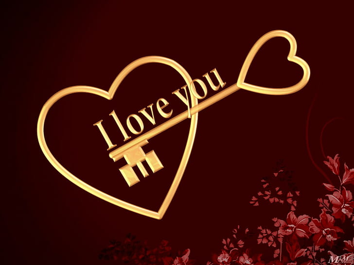HD wallpaper: heart, key, love, y love you | Wallpaper Flare