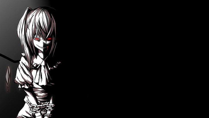 female anime character wallpaper, dark, Touhou, Flandre Scarlet