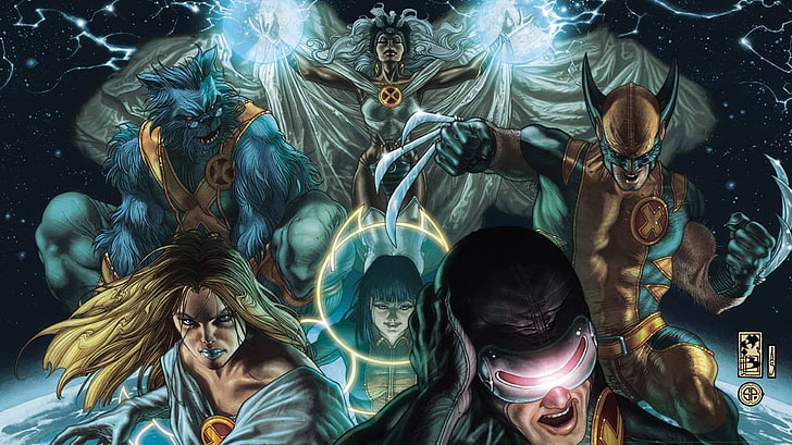 HD wallpaper: X-men wallpaper, Marvel Comics, Wolverine, Cyclops, Storm  (character) | Wallpaper Flare