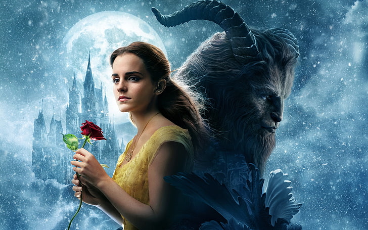 Beauty And The Beast 4K, Beauty and the Beast movie wallpaper