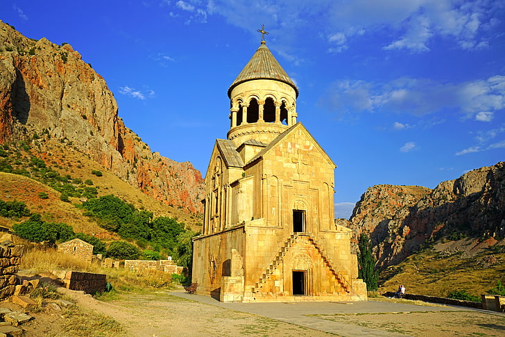 mountains, temple, Armenia, Noravank, Burtelashen, Surb Astvatsatsin, HD wallpaper