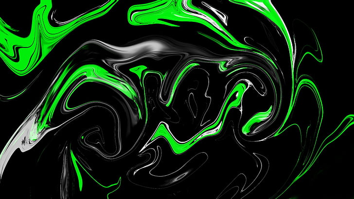HD wallpaper: Abstract, Cool, Artistic, Black, Digital Art, Fluorescent,  Green | Wallpaper Flare