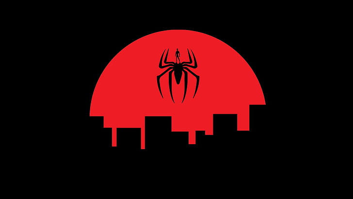 Spider-Man, Marvel Cinematic Universe, minimalism, simple background, HD wallpaper