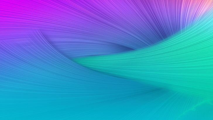 green, teal, and purple art, waves, 4k, HD wallpaper, android, HD wallpaper