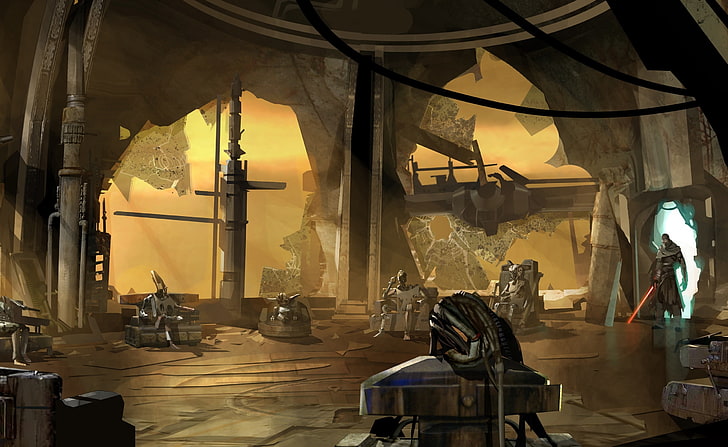 Starkiller Star Wars Force Unleashed, Star Wars video game illustration, HD wallpaper