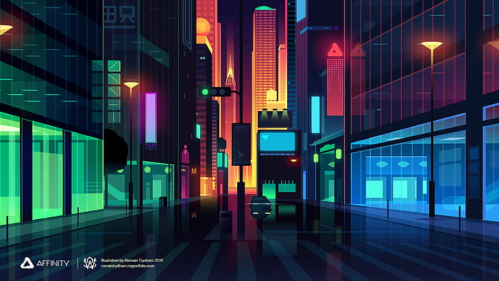 HD wallpaper: city vector illustration, photo of Affinity poster, digital  art | Wallpaper Flare