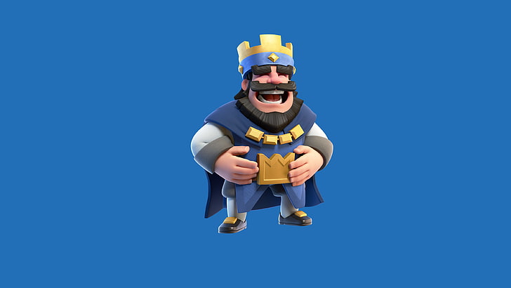 supercell, clash royale, games, 2016 games, blue, copy space, HD wallpaper