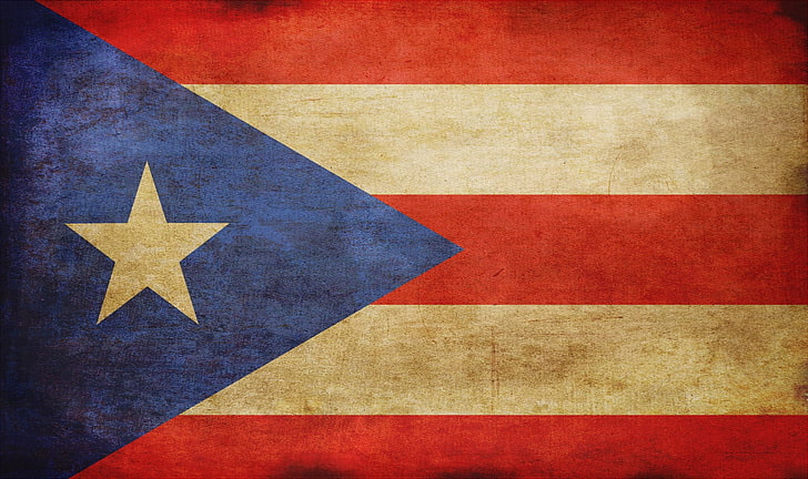 Flags, flag of Puerto Rico, HD wallpaper