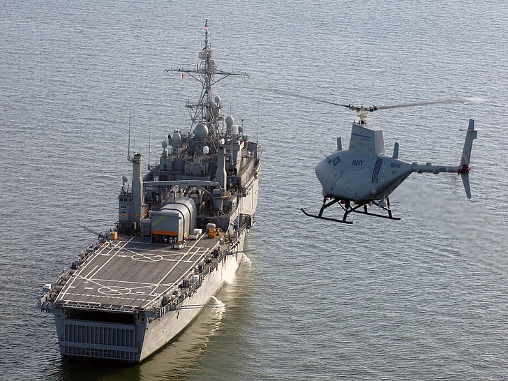 warship, helicopters, military, vehicle, water, transportation, HD wallpaper