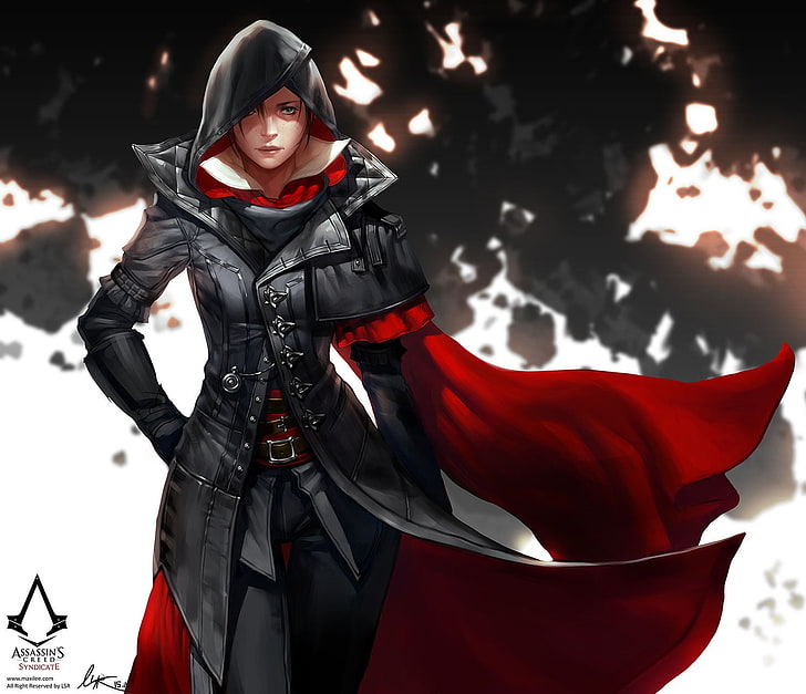Assassin's Creed Syndicate illustration, anime girls, fan art, HD wallpaper