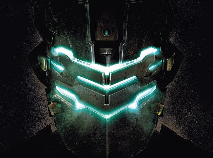 Dead Space 2 Armor HD Wallpaper, black and green helmet wallpaper, HD wallpaper