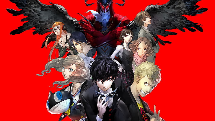 anime character wallpaper, Persona 5, group of people, Persona series, HD wallpaper