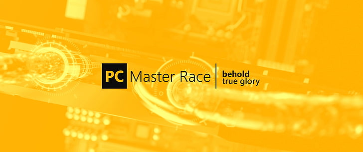 PC Master  Race, PC gaming, liquid cooling, yellow, healthcare and medicine