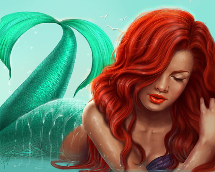 Little Mermaid’s Ariel Cartoon, Fantasy Hd Wallpaper 36505712 2000 1600, HD wallpaper