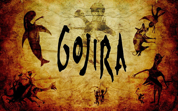 gojira, text, communication, wall - building feature, no people