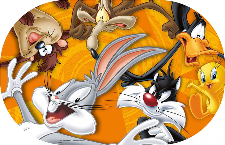 Looney Tunes characters, Daffy Duck, Foghorn Leghorn, Tweety, HD wallpaper
