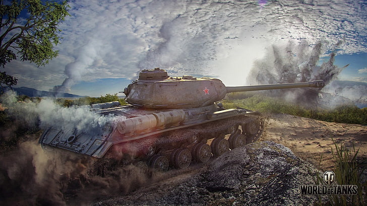 photo of grey tank during daytime, World of Tanks, wargaming, HD wallpaper