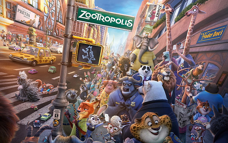Zootropolis wallpaper, Disney, movies, Zootopia, Nick Wilde, Judy Hopps